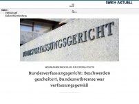 Bild zum Artikel: Karlsruhe entscheidet über Rechtmäßigkeit der Bundesnotbremse