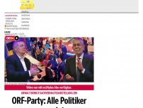 Bild zum Artikel: ORF-Party: Alle Politiker angezeigt
