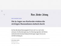 Bild zum Artikel: DER ANDERE BLICK - Die Ja-Sager aus Karlsruhe winken die strittigen Massnahmen einfach durch