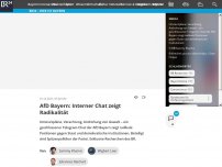 Bild zum Artikel: AfD Bayern: Interner Chat zeigt Radikalität