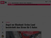 Bild zum Artikel: Angst vor Blackout: Erstes Land beschränkt den Strom für E-Autos