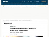 Bild zum Artikel: „Gratis Kaffee für Ungeimpfte“ – Werbung von Wonder Waffel löst Debatte aus