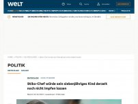 Bild zum Artikel: Stiko-Chef würde siebenjähriges Kind derzeit noch nicht impfen lassen