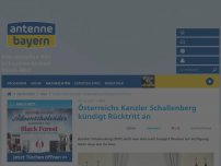 Bild zum Artikel: Österreichs Kanzler Schallenberg kündigt Rücktritt an