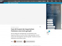 Bild zum Artikel: Fast 20 Prozent der bayerischen Polizisten nicht geimpft