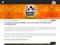 Bild zum Artikel: 21 Jahre Ultras Dynamo: die geilsten Aktionen der Ultràgruppe