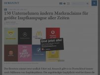 Bild zum Artikel: 'Come impf and find out': 150 Unternehmen ändern Markenclaims für größte Impfkampagne aller Zeiten