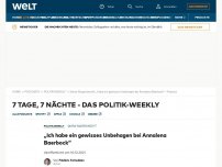 Bild zum Artikel: „Ich habe ein gewisses Unbehagen bei Annalena Baerbock“