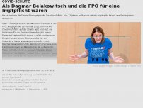 Bild zum Artikel: Als Dagmar Belakowitsch und die FPÖ für eine Impfpflicht waren