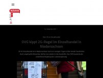 Bild zum Artikel: OVG kippt 2G-Regel im Einzelhandel in Niedersachsen
