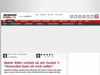 Bild zum Artikel: Walter Röhrl rechnet ab mit Formel 1: 'Verarschen kann ich mich selber'