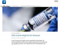 Bild zum Artikel: EMA gibt grünes Licht für Novavax-Impfstoff