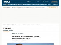 Bild zum Artikel: Lauterbach zweitbeliebtester Politiker Deutschlands nach Merkel