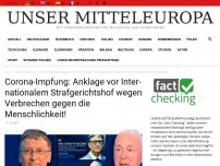 Bild zum Artikel: Corona-Impfung: Anklage vor Internationalem Strafgerichtshof wegen Verbrechen gegen die Menschlichkeit!