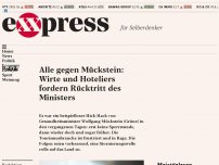 Bild zum Artikel: Alle gegen Mückstein: Wirte und Hoteliers fordern Rücktritt des Ministers