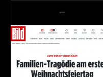 Bild zum Artikel: Schrecklicher Unfall - Vater (37) und Kinder (5, 10) sterben bei Baum-Crash