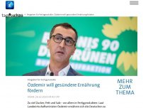 Bild zum Artikel: Özdemir will gesündere Ernährung und höhere Lebensmittelpreise