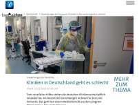 Bild zum Artikel: Folgen der Pandemie: Kliniken in Deutschland geht es schlecht