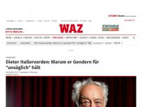 Bild zum Artikel: Komödiant: Dieter Hallervorden: Warum er Gendern für 'unsäglich' hält