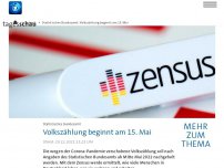 Bild zum Artikel: Statistisches Bundesamt: Volkszählung beginnt am 15. Mai