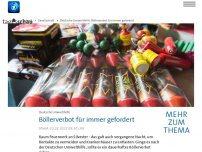 Bild zum Artikel: Deutsche Umwelthilfe fordert: Böllerverbot - für immer