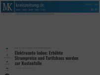 Bild zum Artikel: Elektroauto laden: Erhöhte Strompreise und Tarifchaos werden zur Kostenfalle