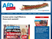 Bild zum Artikel: Protest wirkt: Impf-Pflicht in Österreich wackelt!