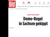 Bild zum Artikel: 100 statt 10 Teilnehmer - Gericht kippt umstrittene Demo-Regel in Sachsen