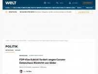 Bild zum Artikel: FDP-Vize Kubicki fordert wegen Corona-Datenchaos Rücktritt von Söder