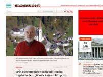 Bild zum Artikel: SPÖ-Bürgermeister nach erlittenem Impfschaden: „Werde keinen Bürger zur Impfung animieren“