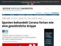 Bild zum Artikel: Spanien behandelt Corona fortan wie gewöhnliche Grippe