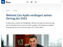 Bild zum Artikel: Mehmet Can Aydin verlängert seinen Vertrag bis 2025