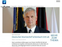 Bild zum Artikel: Nach Ukraine-Eklat: Deutscher Marinechef Schönbach tritt ab