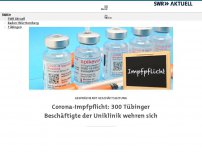 Bild zum Artikel: Uniklinik-Beschäftigte gegen berufsbezogene Impfpflicht