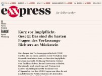 Bild zum Artikel: Impfpflicht-Gesetz: Die harten Fragen des Verfassungs-Richters an Mückstein