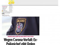 Bild zum Artikel: Wegen Corona-Vorfall: Ex-Polizeichef gibt Orden zurück