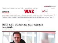 Bild zum Artikel: Welpenhandel: Martin Rütter attackiert Zoo Zajac – trotz Post vom Anwalt