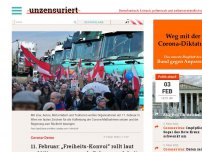 Bild zum Artikel: 11. Februar: „Freiheits-Konvoi“ rollt laut auf Wien zu – tausende Fahrzeuge dabei!