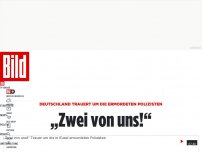 Bild zum Artikel: Schweigeminute - Deutschland ehrt die ermordeten Polizisten