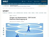 Bild zum Artikel: Sorgen um Kameramann - ZDF bricht Biathlon-Übertragung ab