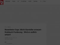 Bild zum Artikel: Rosenheim-Cops: Michi-Darsteller erneuert Drehbuch-Forderung - Wird er endlich erhört?
