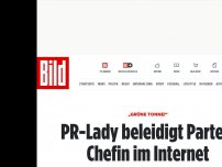 Bild zum Artikel: Entgleisung im Netz - PR-Lady beleidigt Grünen-Chefin als „Tonne“