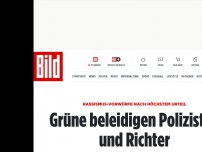 Bild zum Artikel: Rassismus-Vorwürfe - Grüne beleidigen Polizisten und Richter