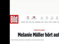 Bild zum Artikel: Trash-TV-Ikone - Melanie Müller hört auf!