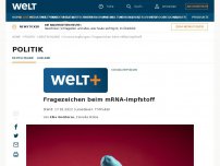 Bild zum Artikel: Fragezeichen beim mRNA-Impfstoff