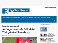Bild zum Artikel: Insolvenz und Auflagenverstoß: DFB zieht Türkgücü elf Punkte ab