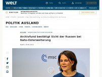 Bild zum Artikel: Archivfund bestätigt Sicht der Russen bei Nato-Osterweiterung