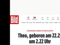 Bild zum Artikel: Schnapszahl-Geburt - Theo, geboren am 22.2. um 2.22 Uhr