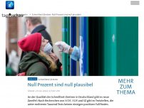 Bild zum Artikel: Schnelltest-Zentren: Null Prozent sind null plausibel