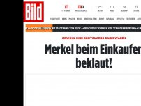 Bild zum Artikel: Trotz Bodyguards - Merkel beim Einkaufen beklaut!